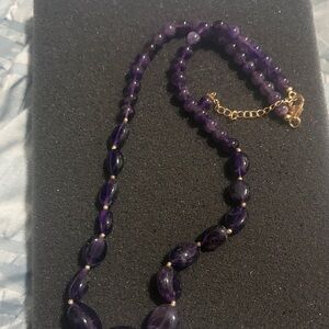 Elegant Purple Beaded Necklace